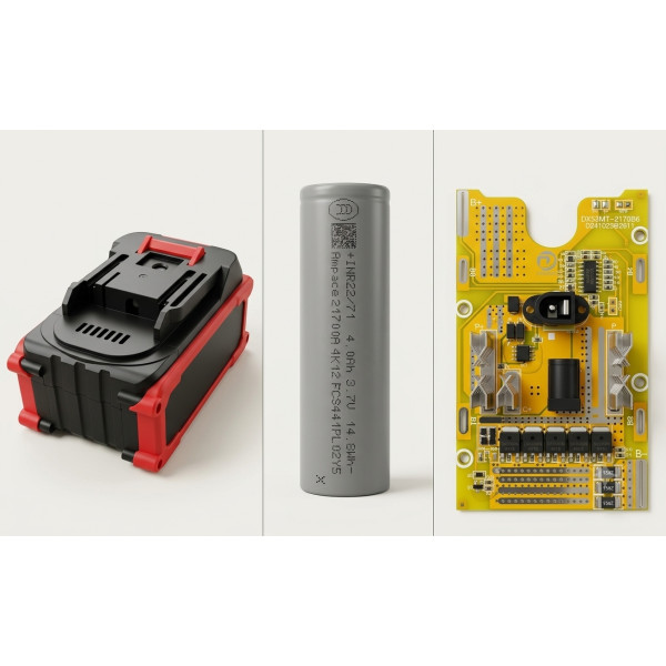 Акумулятор 18V (20V/21V ) 8Ah LXT (Ampace JP40 Tabless) — для інструменту з посадкою Makita